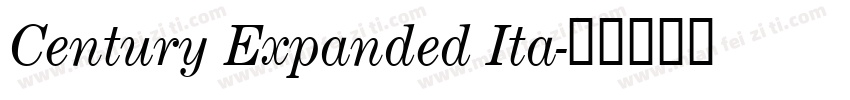 Century Expanded Ita字体转换